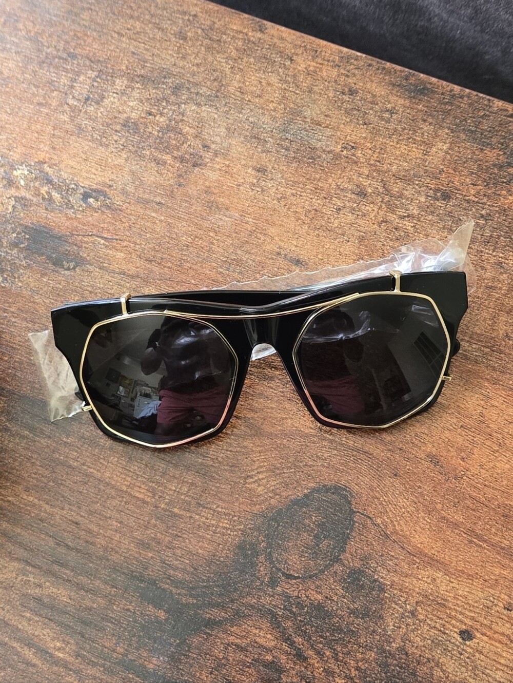 MCM Solo Logo Glasses With Shade Clip